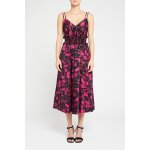 Robe longue fleuris noir et rose Robe longue fleuris noir et rose