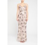 Robe longue fourreau rose