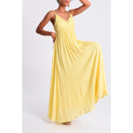 Robe longue jaune