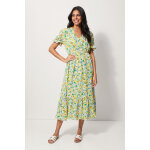 Robe longue avec manches à volants Robe longue avec manches à volants
