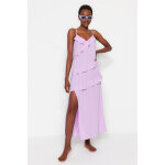 Robe longue mauve