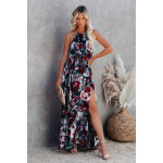 Robe longue noir et bordeaux Robe longue noir et bordeaux