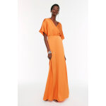 Robe longue orange