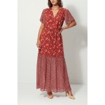 Robe longue orange - gant