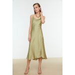 Robe longue satine
