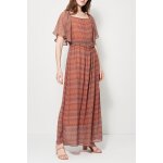 Robe longue vieux rose et kaki Robe longue vieux rose et kaki