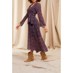 Robe longue violet - one step femme