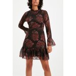 Robe  manches transparentes vases