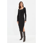 Robe mi - longue fendue