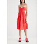 Robe midi corail Robe midi corail