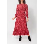 Robe midi cypres rouge