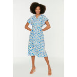 Robe midi fleurie