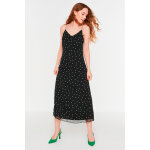 Robe midi noir et blanc