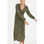 Robe midi en viscose
