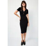 Robe moulante en maille ctele