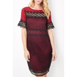 Robe noir et rouge