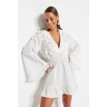 Robe patineuse blanc