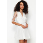 Robe patineuse blanc