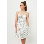 Robe patineuse blanc et noir