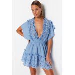 Robe patineuse bleu clair