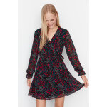 Robe patineuse  col cache - coeur