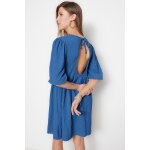 Robe patineuse indigo