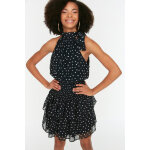 Robe patineuse noir et blanc