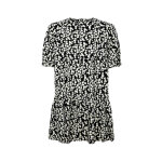 Robe patineuse rose noir et blanc Robe patineuse rose noir et blanc