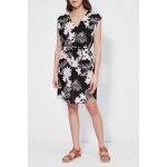 Robe de plage wildtropics noir et écru Robe de plage wildtropics noir et écru