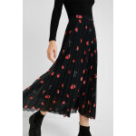 Robe plisse 2 - en - 1 noir