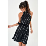 Robe  pois noir et blanc
