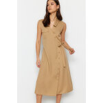 Robe portefeuille beige Robe portefeuille beige