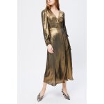 Robe portefeuille dor