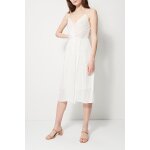 Robe portefeuille ecru et argenté Robe portefeuille ecru et argenté