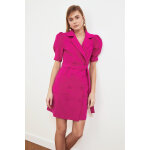 Robe portefeuille fuchsia