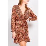 Robe portefeuille  manches longues