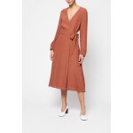 Robe portefeuille marron