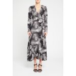 Robe portefeuille noir et blanc