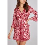 Robe portefeuille rose