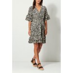 Robe portefeuille  dtails volants