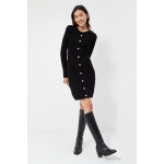 Robe pull avec boutons décoratifs Robe pull avec boutons décoratifs