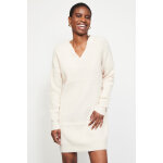Robe pull en maille paisse