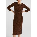 Robe pull marron et noir