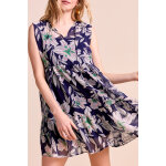 Robe trapze bleu marine - one step femme
