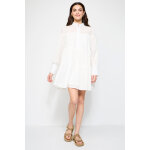 Robe trapze en broderie anglaise