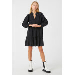 Robe trapèze en broderie anglaise noir Robe trapèze en broderie anglaise noir