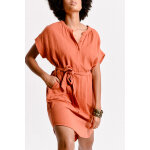 Robe trap�ze corail