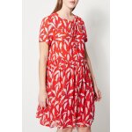 Robe trapèze rouge et blanc Robe trapèze rouge et blanc