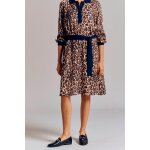 Robe trapèze rwanda beige et noir Robe trapèze rwanda beige et noir