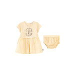 Robe trompe - l??il et bloomer jaune - ikks junior